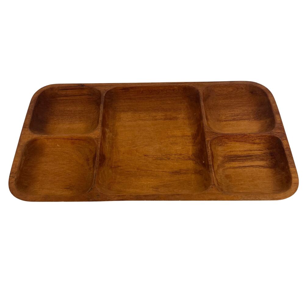 Rauli wood divided tray Villarrica Chile